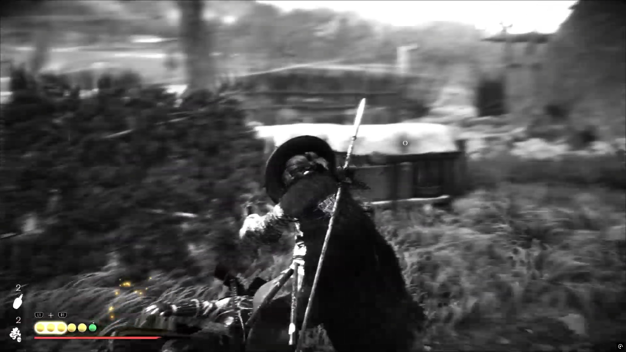 ダメージを受けずに敵を一定数倒すと「怨霊の叫び」を発動できる。その技で怯えた敵を瞬殺できる