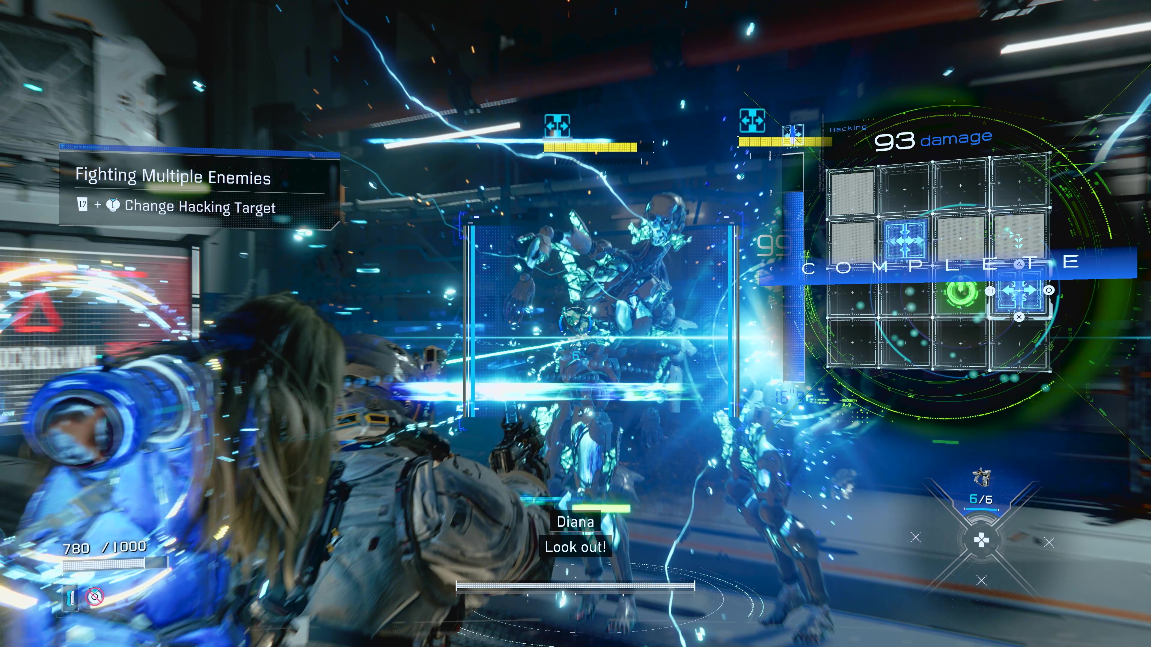 本作ならではの戦闘システム。パズルとアクションというと一見大変そうだが、慣れてくるとパズルを解く達成感と、装甲を失った敵をサクッと倒せる爽快感の両方を同時に味わえて非常に気持ちが良い