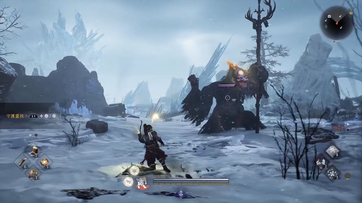 侍と忍者を繰り替えながら戦闘。高難易度なのは変わらずだ