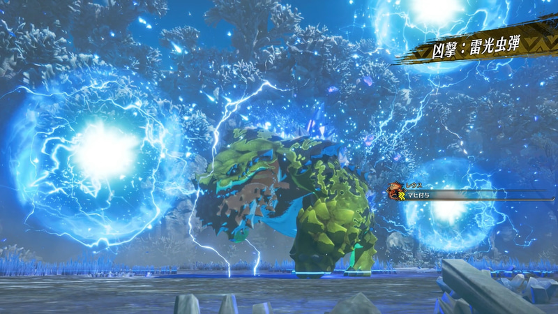 今回戦った「凶異チャタカブラ」の場合は通常種ではあり得ない雷属性の「凶撃」を駆使してくる