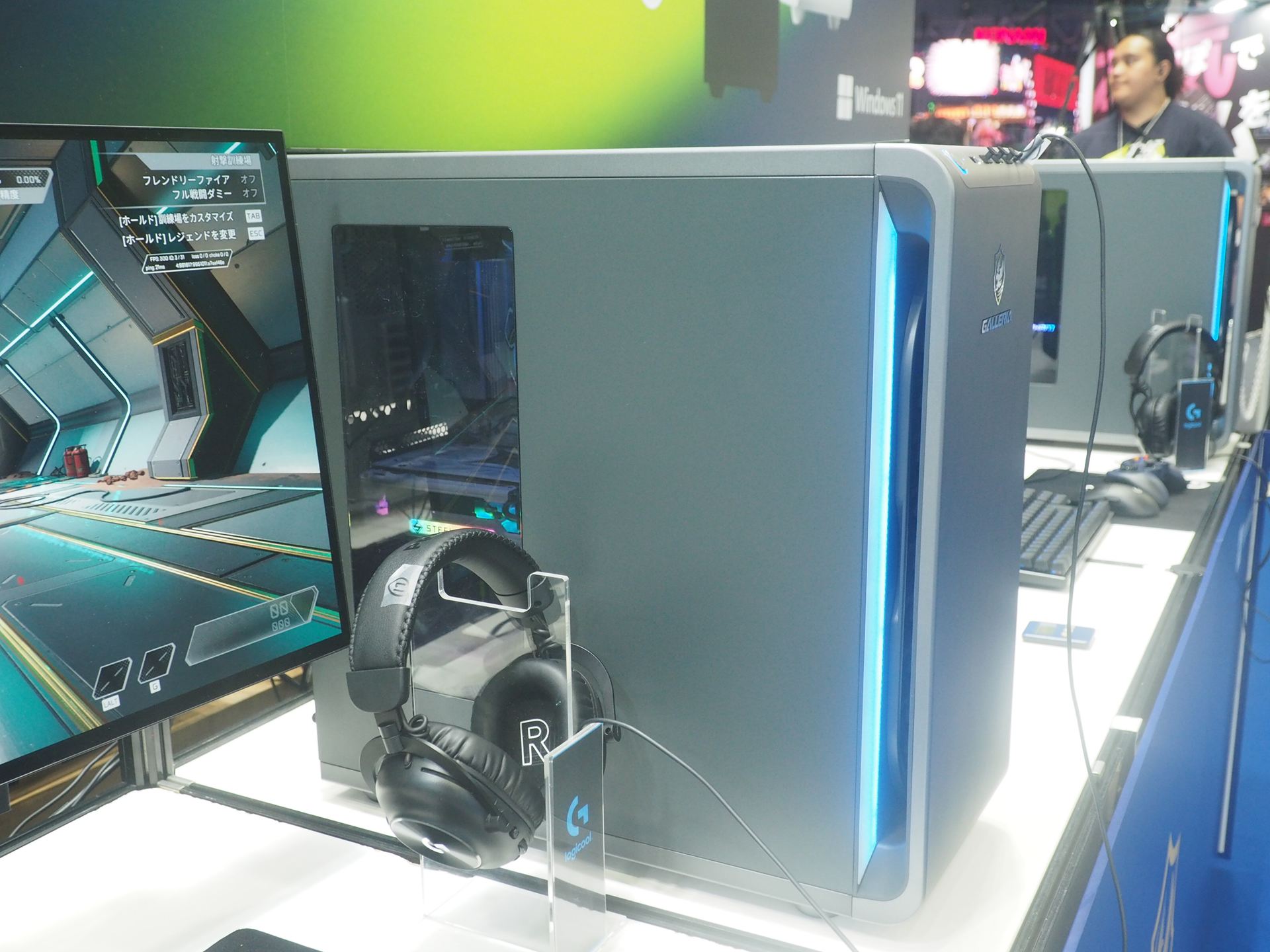 「GALLERIA XDR7A-97XT-GD」の左側面