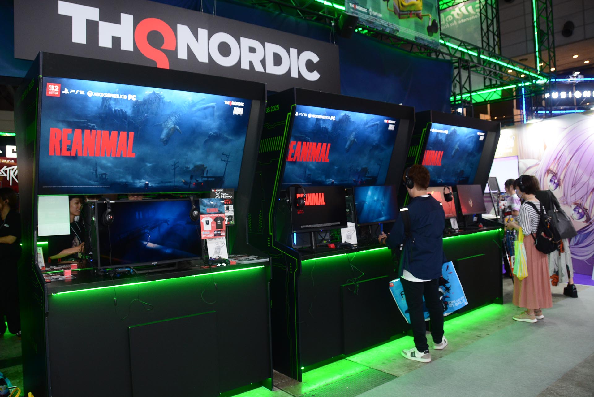 会場では試遊台で体験版をプレイできる