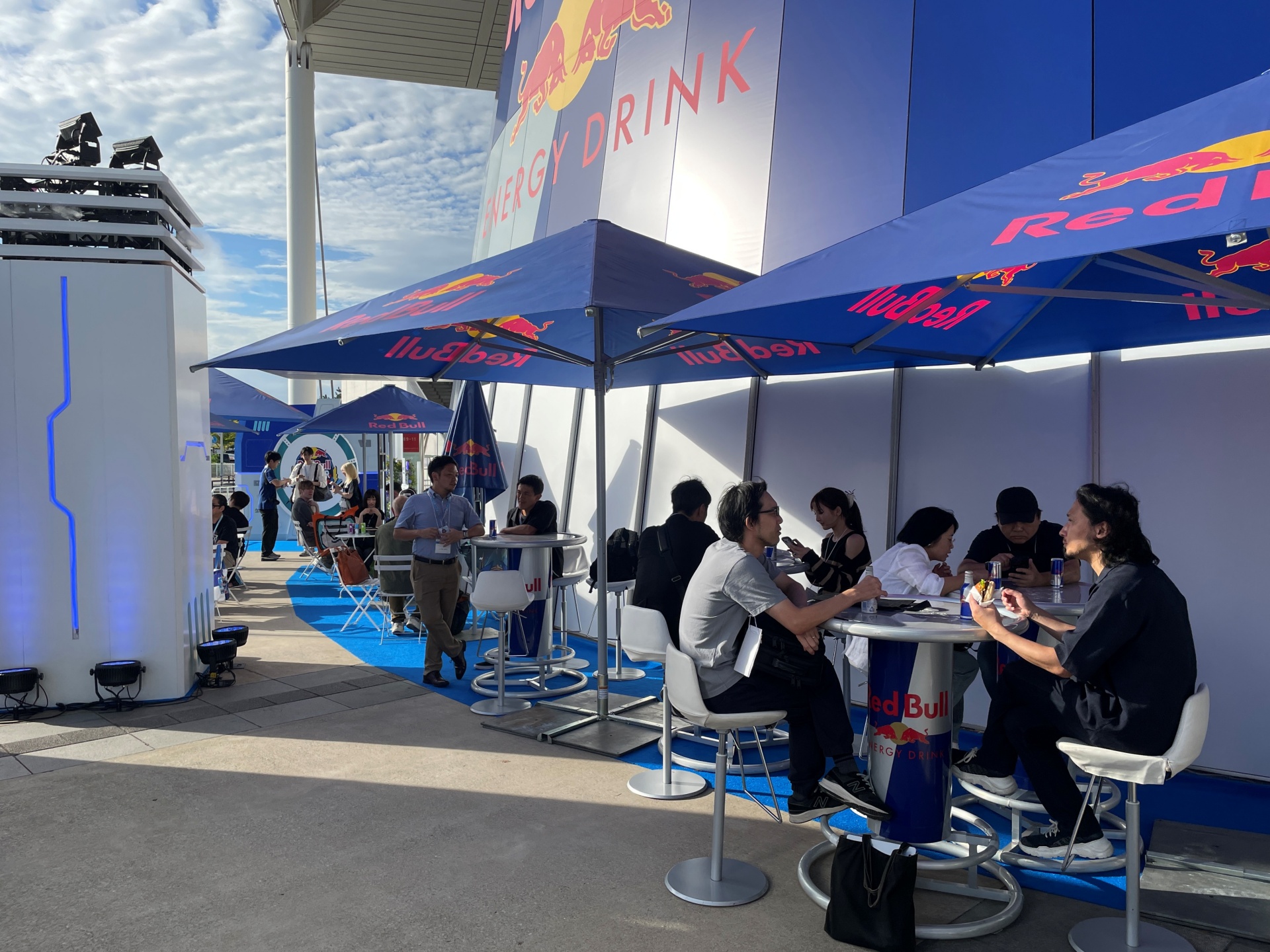 「Red Bull Creator Club」のオープンスペース。一般来場者も利用できる