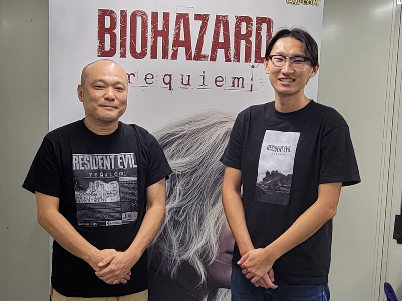 左から、カプコン「バイオハザード レクイエム」ディレクターの中西晃史氏、プロデューサーの熊澤雅登氏