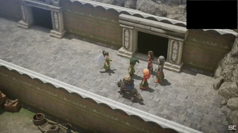 村ではNPCとの交流も