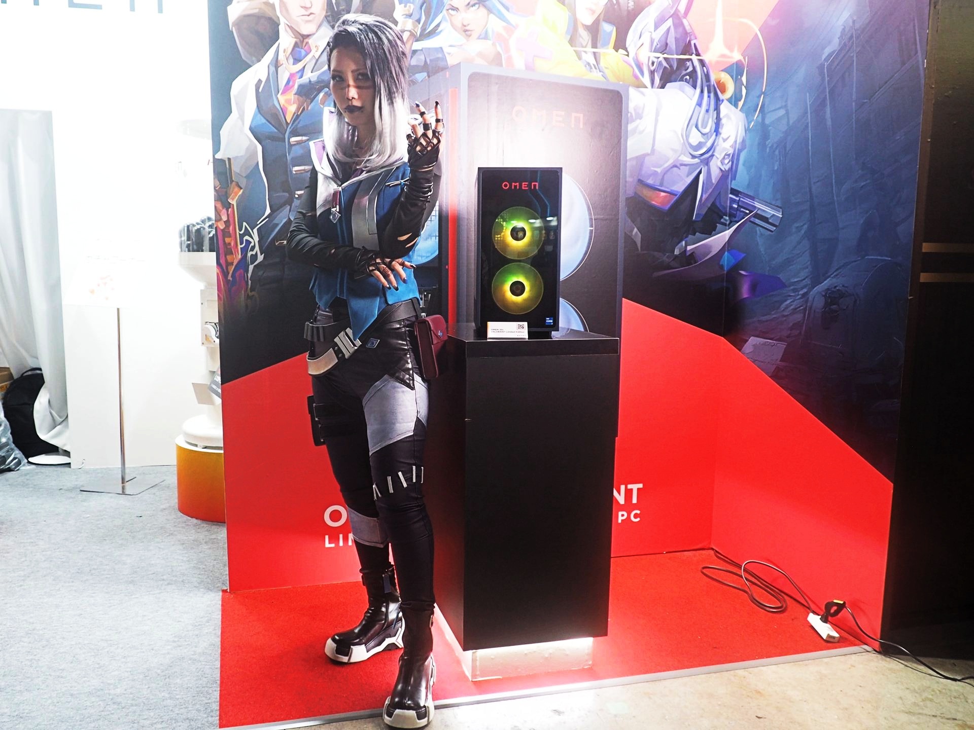 「VALORANT」のキャラクターのコスプレイヤーもいた