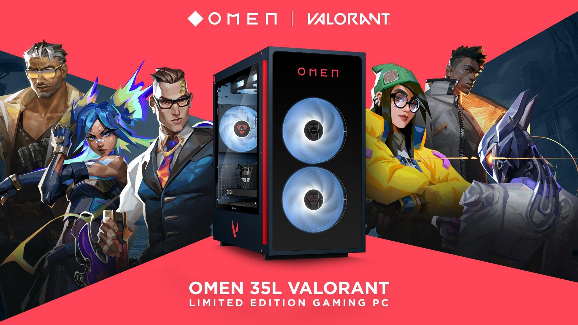 人気FPS「VALORANT」の世界観を表現した「OMEN 35L VALORANT Limited Edition」