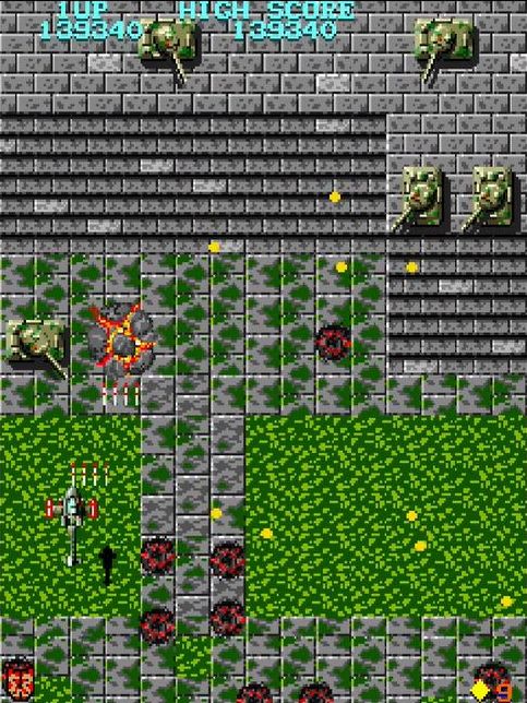 本作に出現する敵キャラのほとんどが戦車ゆえ、空対地のバトルに終始する