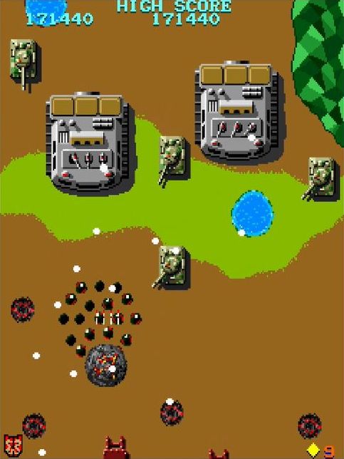 ボンバーを発射した直後、炸裂前にやられてしまうと実に悔しい