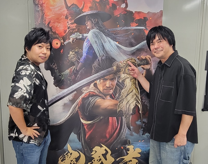 左から、カプコン「鬼武者 Way of the Sword」ディレクターの二瓶 賢氏、プロデューサーの門脇章人氏