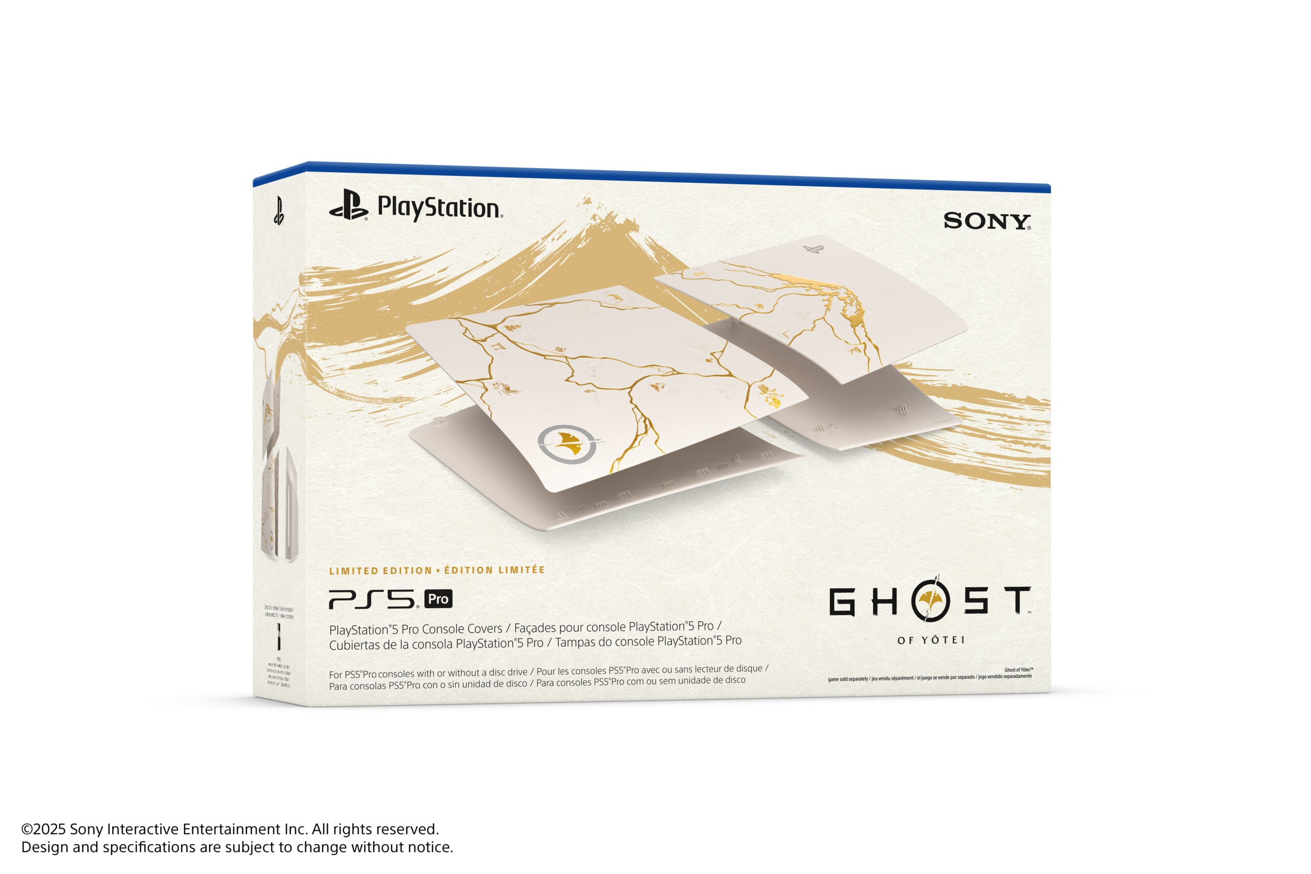 「PlayStation 5 Pro用カバー “Ghost of Yōtei” ゴールド リミテッドエディション」