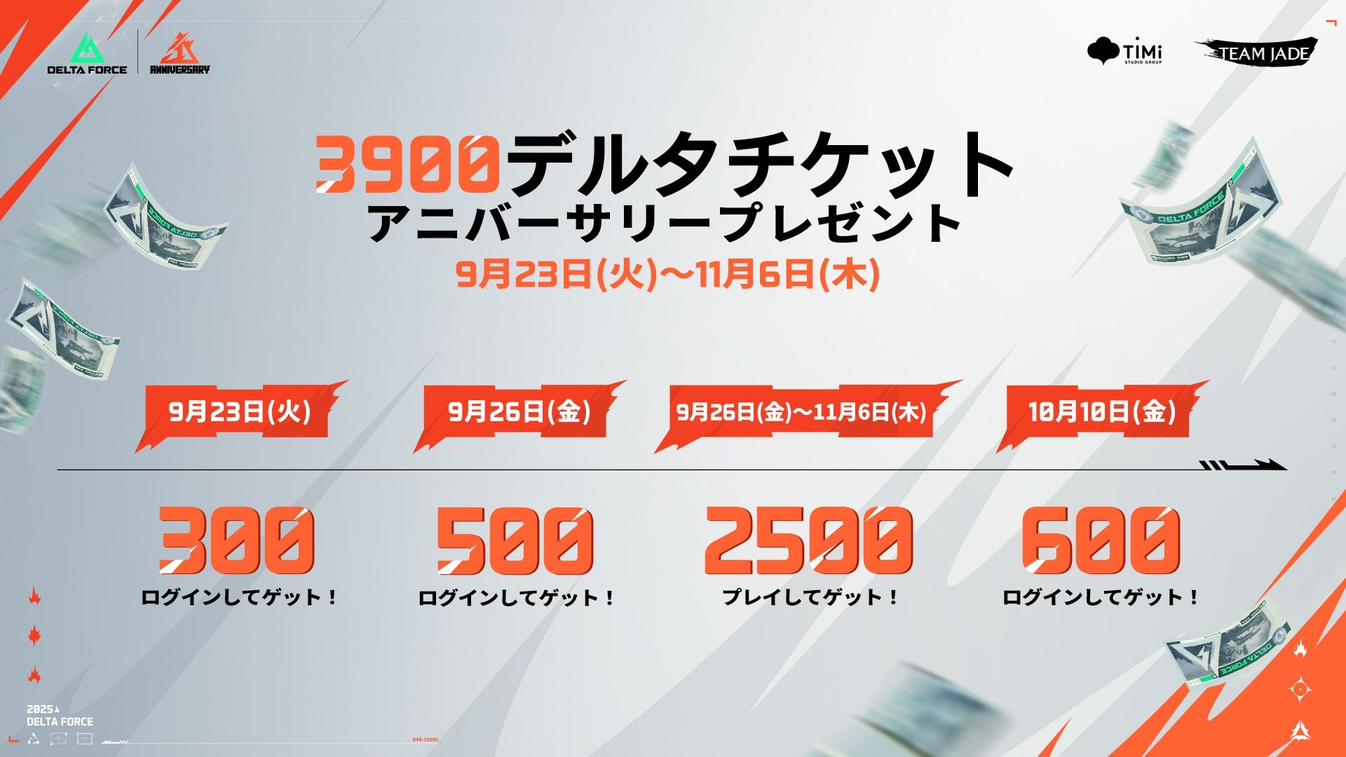 1周年を記念して多くのアイテムが獲得可能だ