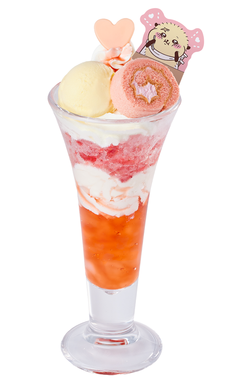 至上の一服！ ラッコのイチゴパフェ（1,309円）