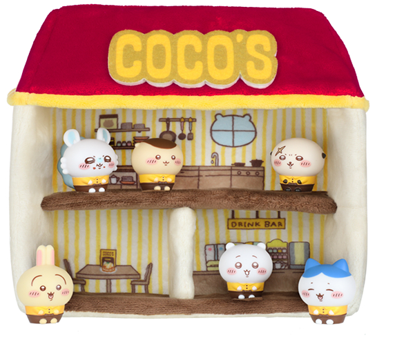 ココスオリジナルドールハウス＋ソフビ人形6種セット