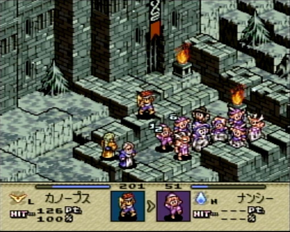 敵の背後に回り込むと命中率、ダメージともにアップするのも面白い