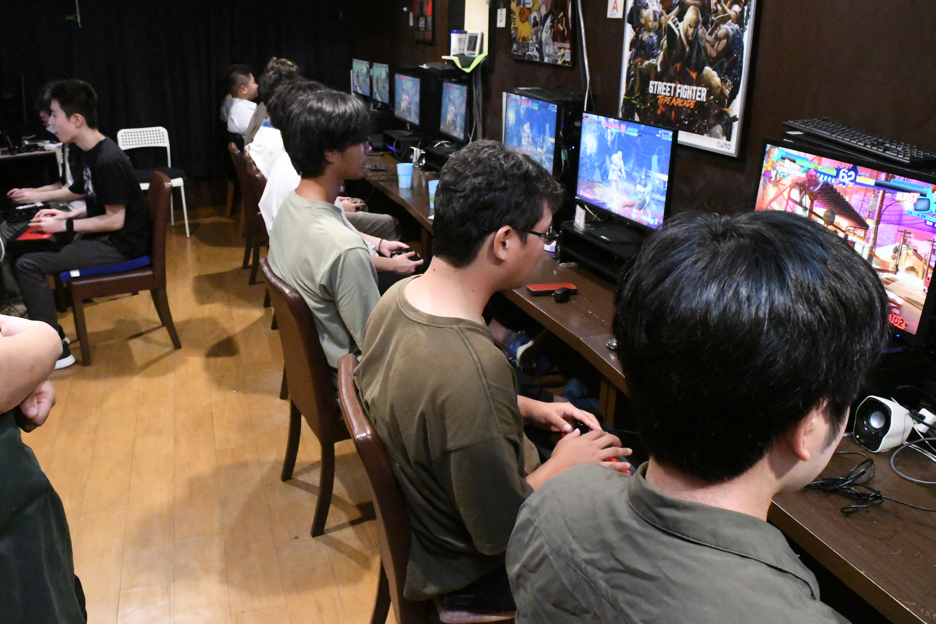 同じ格闘ゲーム好きが集まっているので、対戦や交流が捗る空間となっている