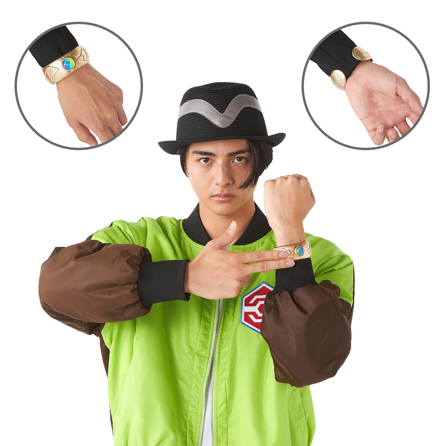 主人公のメガリング風バングルの楽しみ方の例