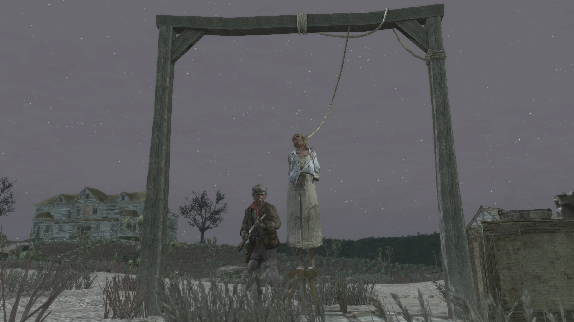 無法者にたてつくと縛り首にされてしまう過酷すぎる世の中だ