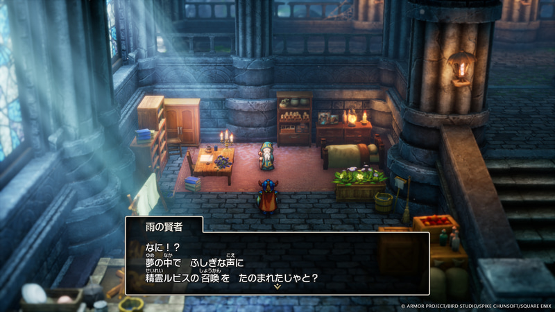 夢の中で聞いたふしぎな声に精霊ルビスの召喚を頼まれ、手がかりを求めて各地を巡ることになる