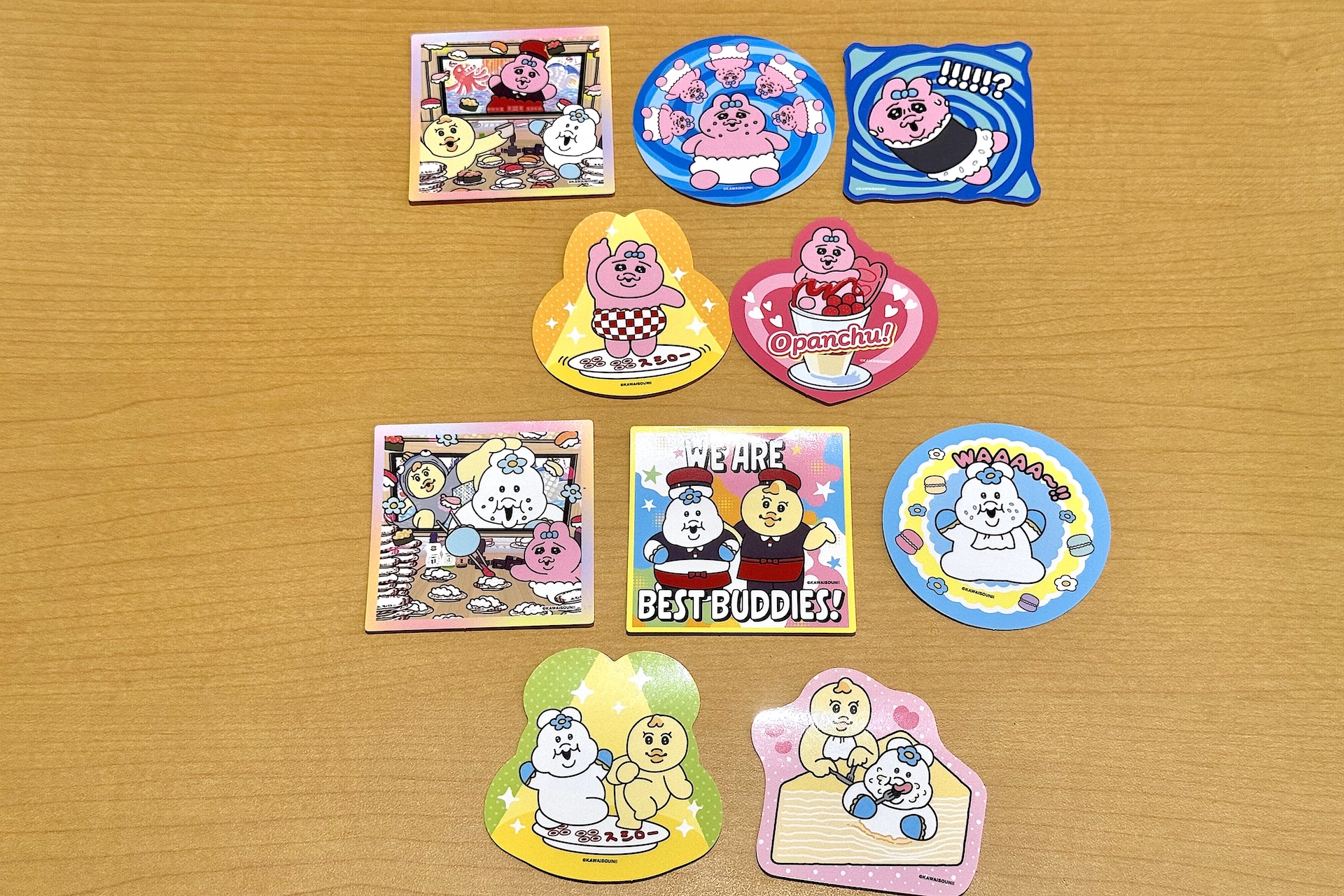 ステッカーは全10種が用意
