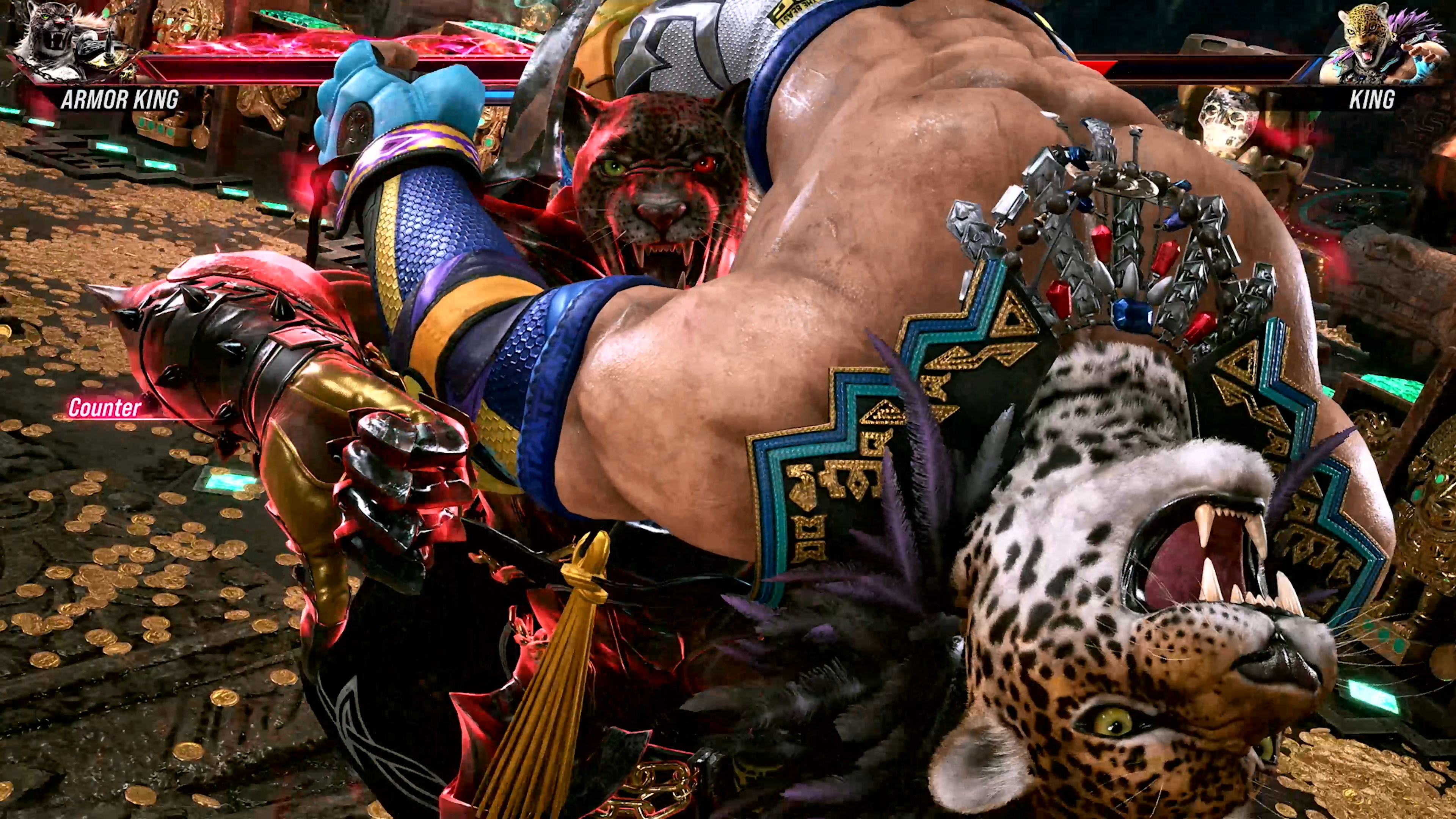 技によっては投げる前にカメラに向かってアピールするプロレスラーっぽい演出もある