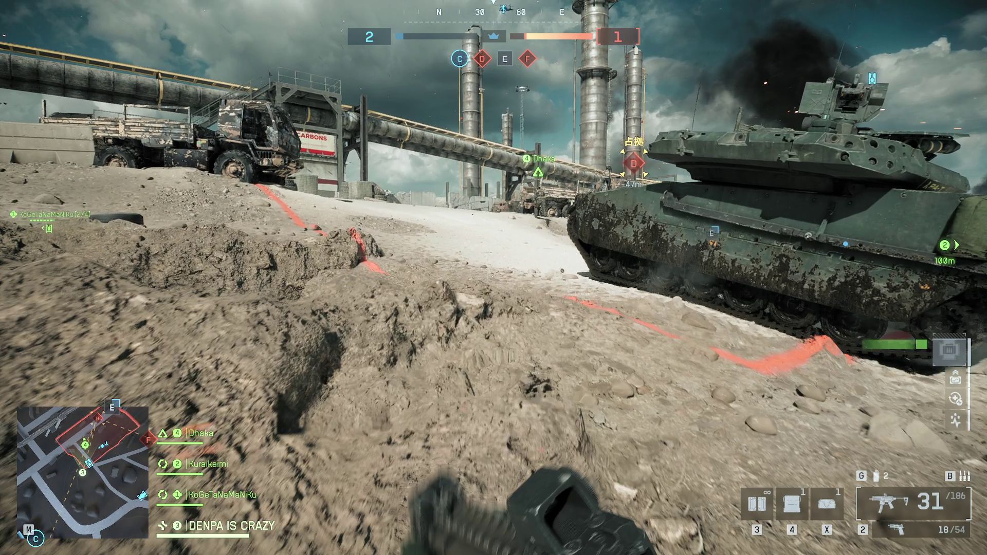 大人数でプレイするFPSであることと、多数のビークルが入り交じる戦場。それがバトルフィールドらしさだ