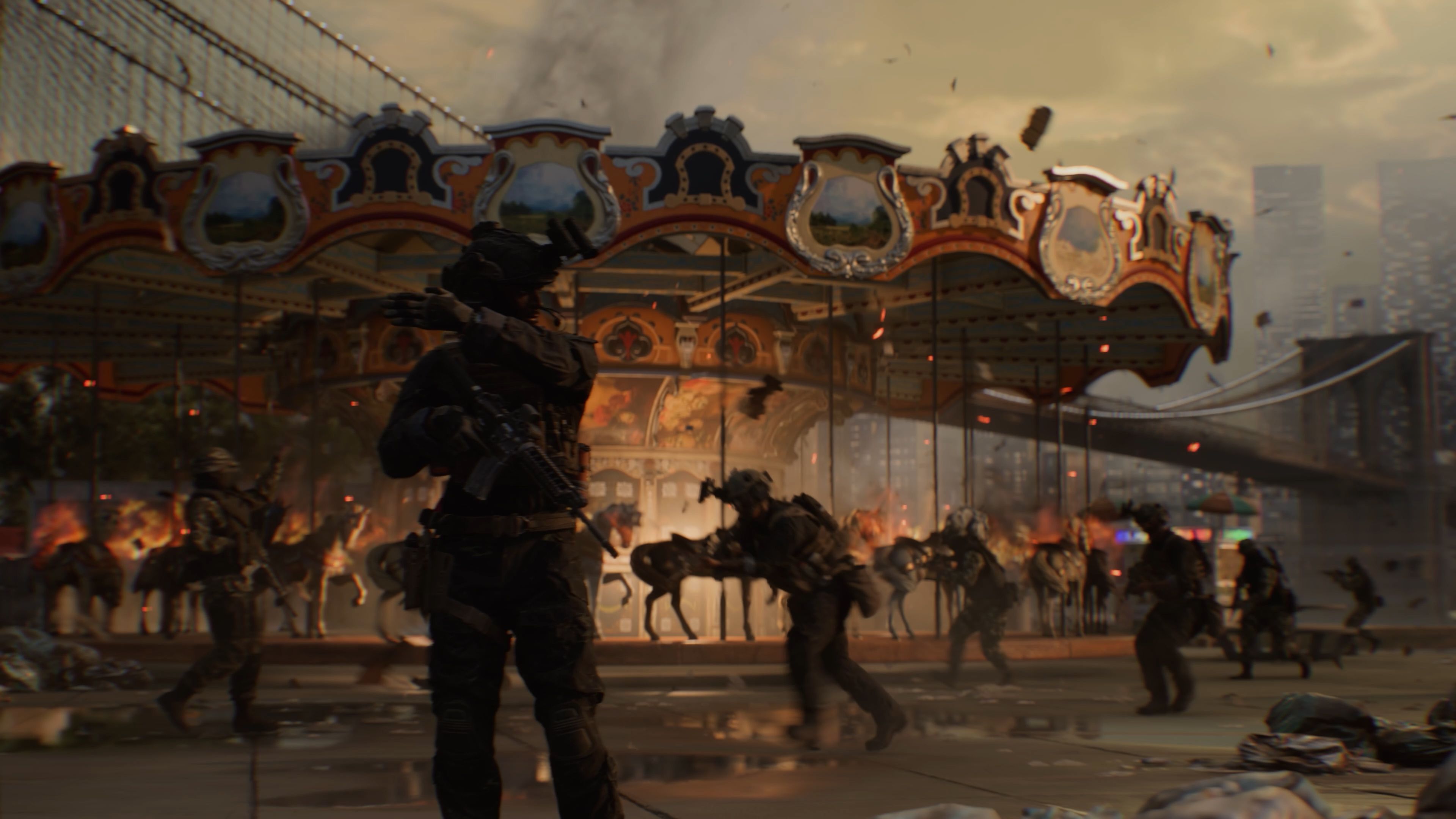 連続ドラマのような展開が繰り広げられるシングルプレイモード。マルチプレイモードと同じロケーションも登場するので、立ち回りの勉強にもなる