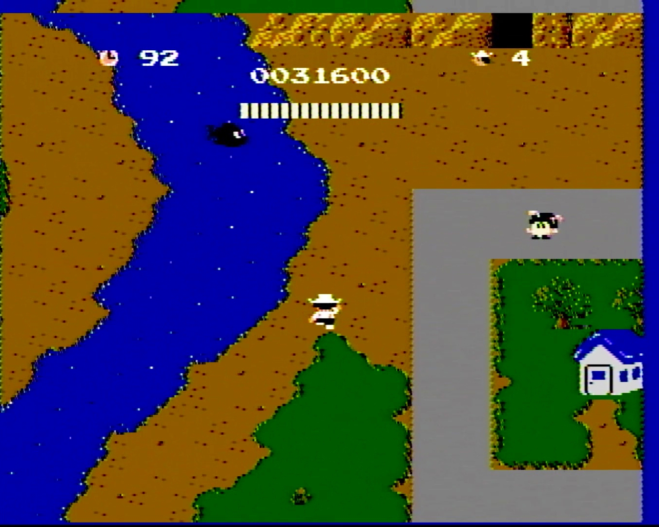 無数の敵が出現するシーン2。左上に表示された制限時間内であればどんどん進んでいけるが、時間経過は意外に早く、迷ったりすると時間切れになってしまう