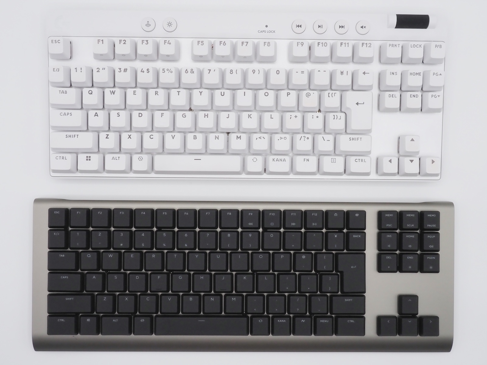 ロジクールG「PRO X TKL RAPID」とも比較。同じテンキーレスサイズで、ラピッドトリガーに対応しているが……