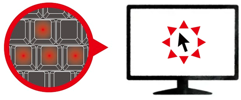 マウス機能搭載