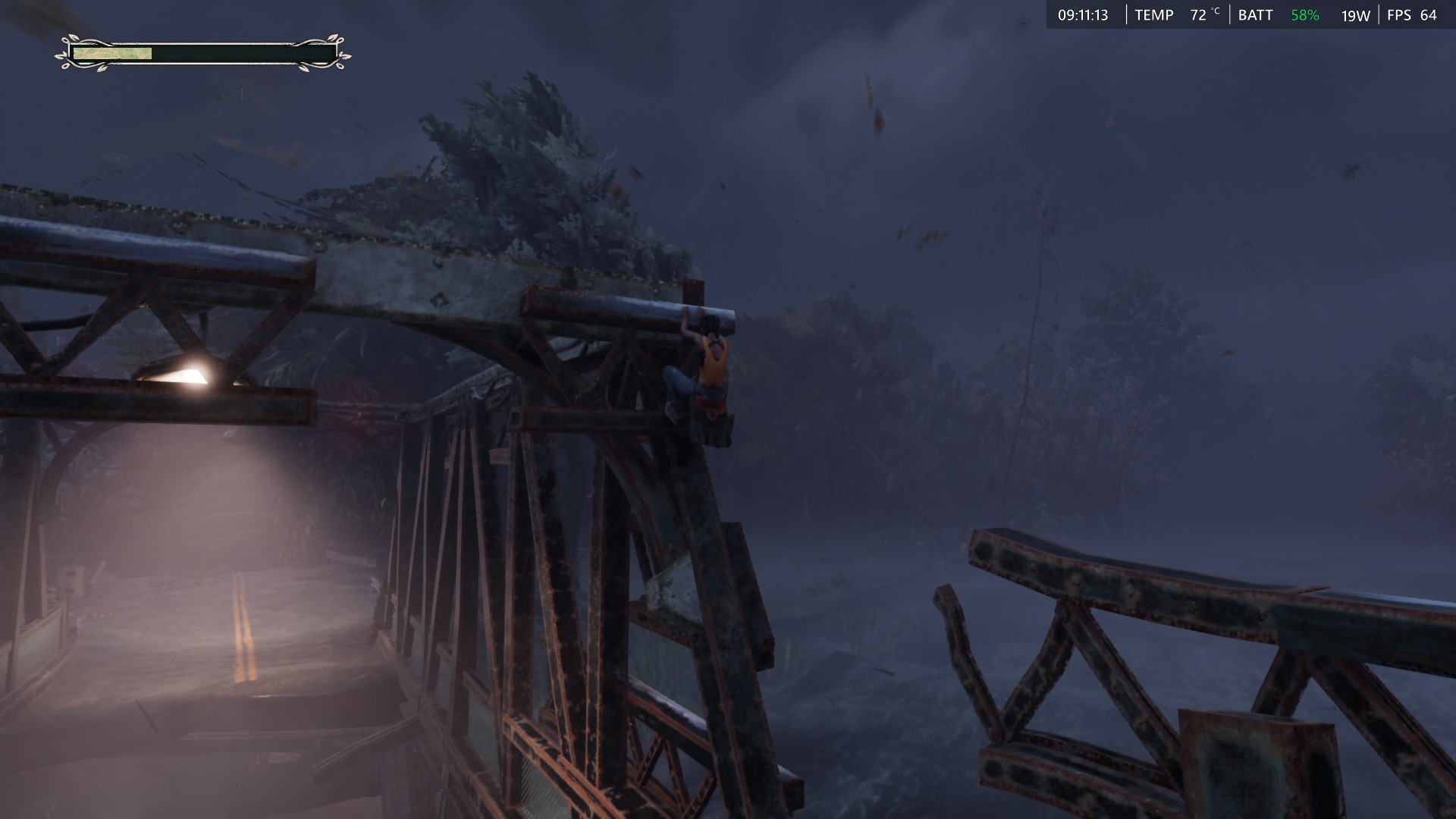 「ROG Xbox Ally X」では画質が中のプリセットだったが、「ROG Xbox Ally」と同じシーンでスクリーンショットを撮って並べたら言われて見ないと分からないくらいの差だった