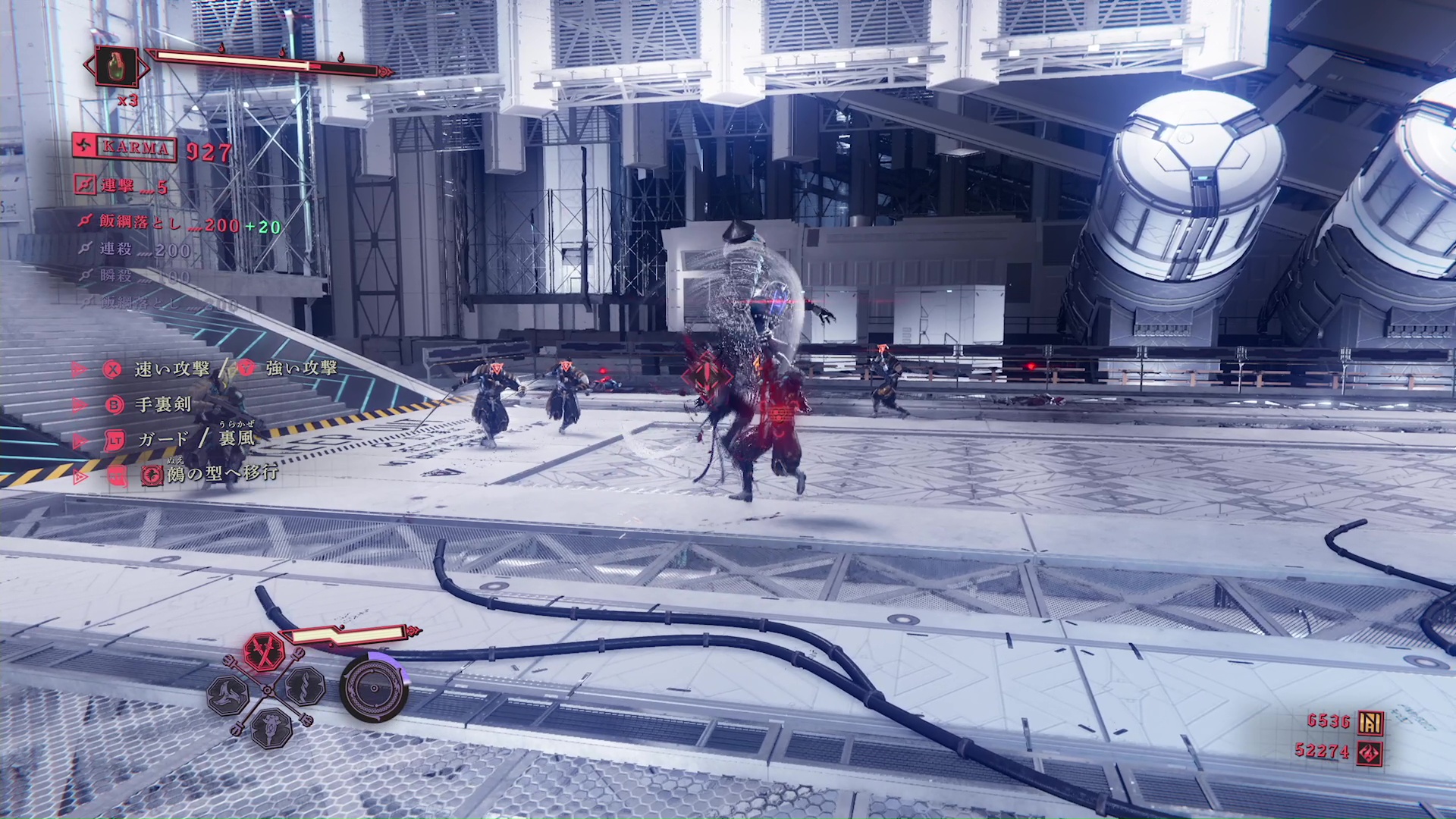 複雑な操作は不要で、烏の型と鵺の型を交えた爽快なコンボが決まるのが最高に気持ちいい