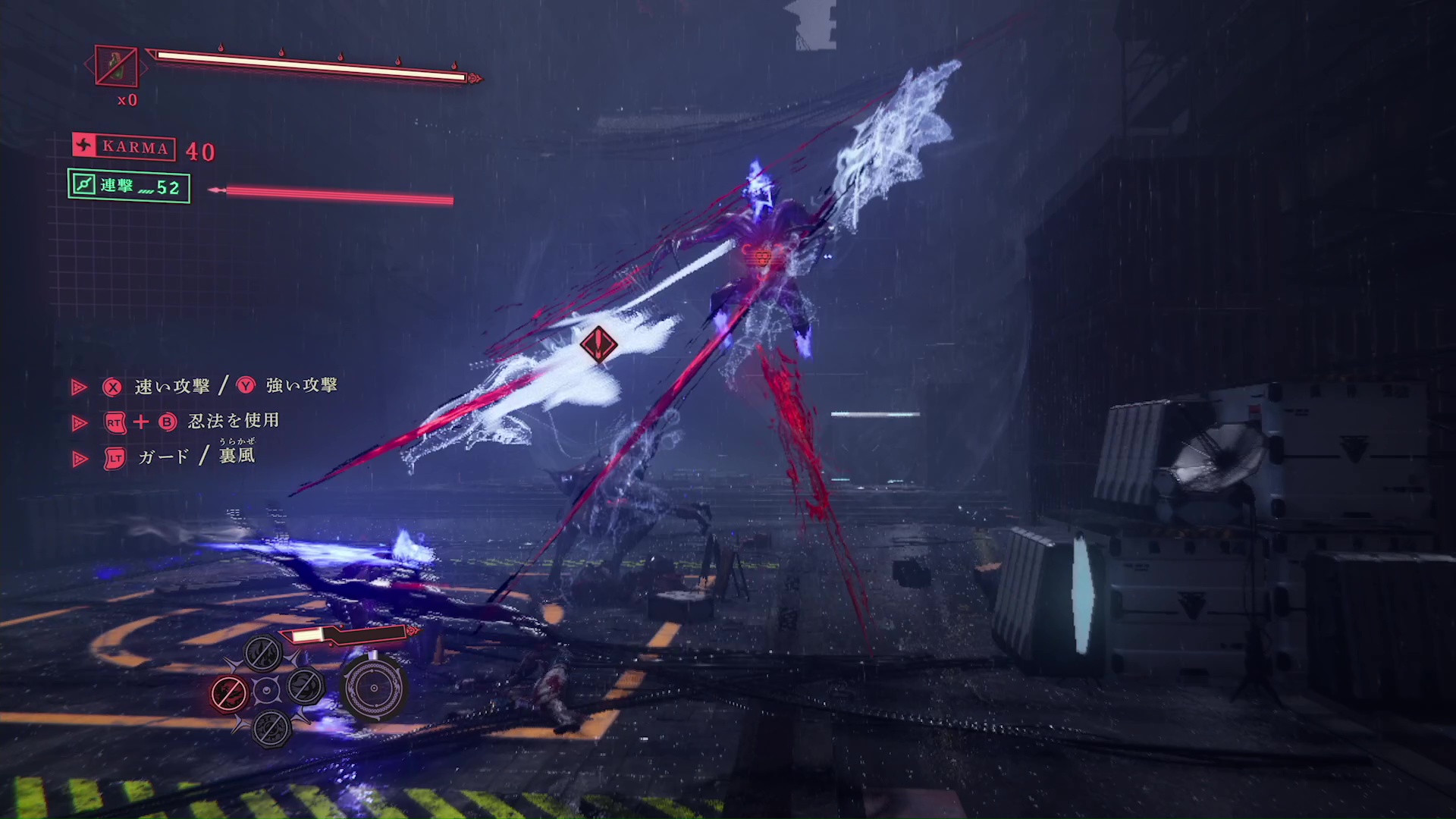 閃華は、ワンボタンで連続斬りが出せるので、鵺の型よりも簡単に大ダメージが与えられる