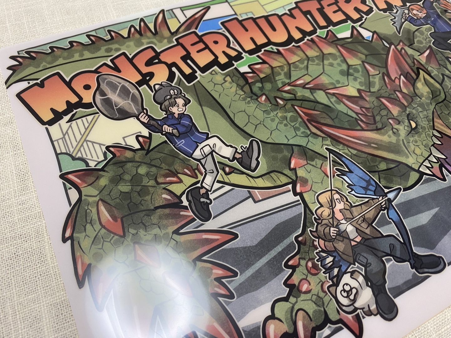 ファミリーマート従業員の制服らしき服を着たハンターも見受けられる