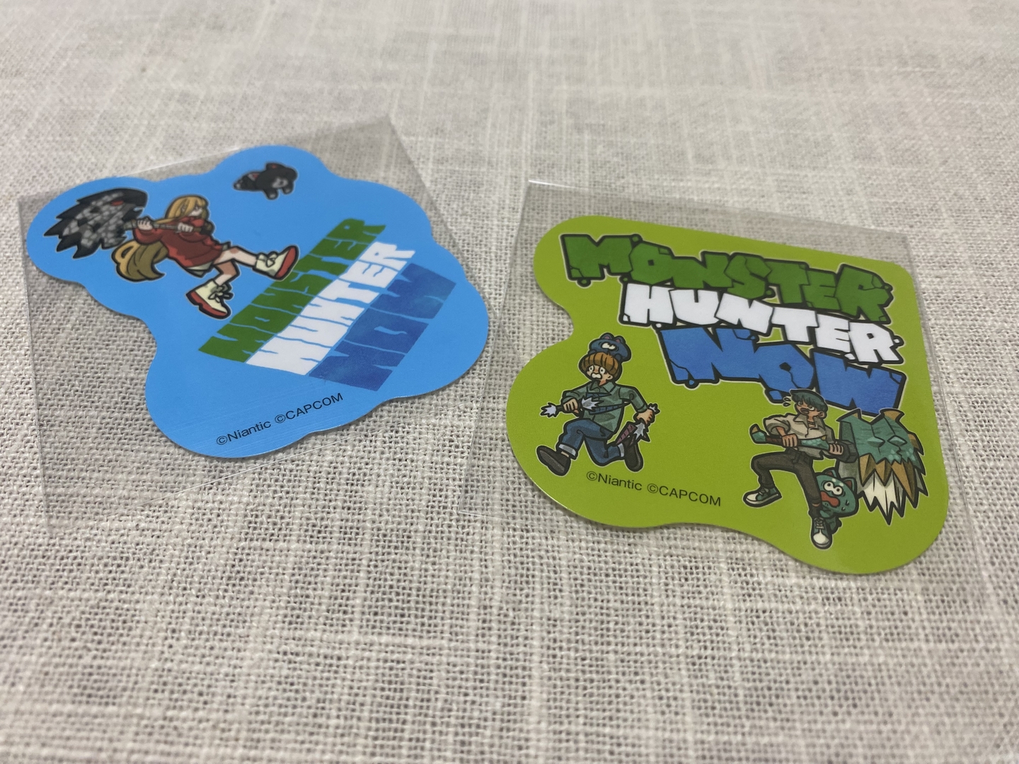 オリジナルステッカーに描かれているハンターはクリアファイルにも登場していた人たち
