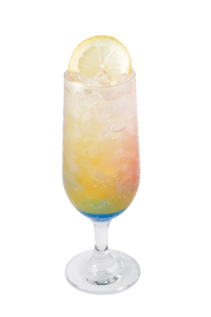 「にじのしずくソーダ」（前期メニュー）