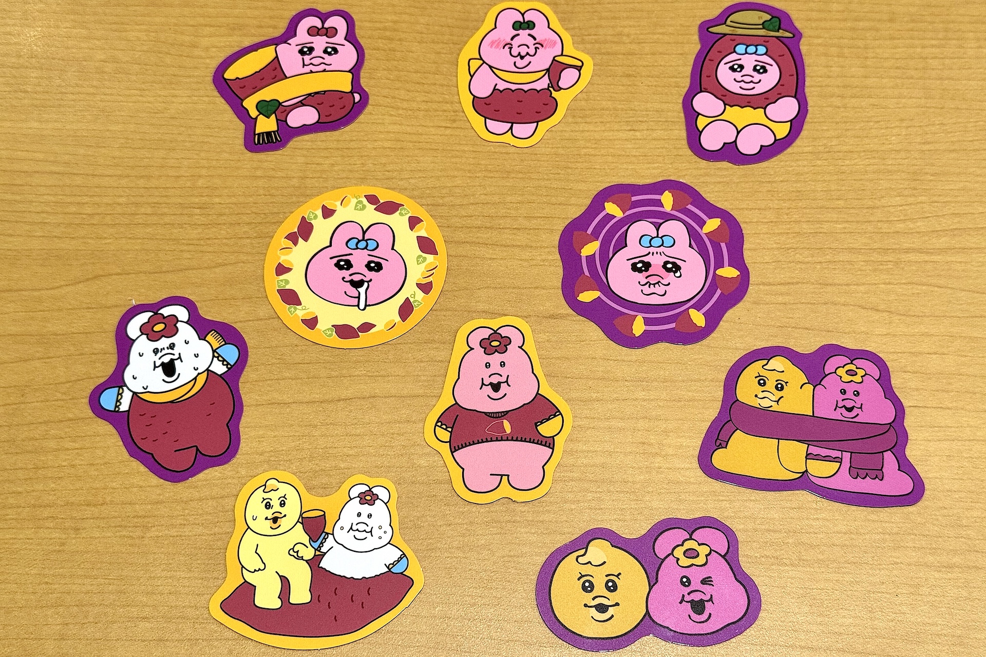 お芋イメージのコラボ限定ピック全10種が登場する