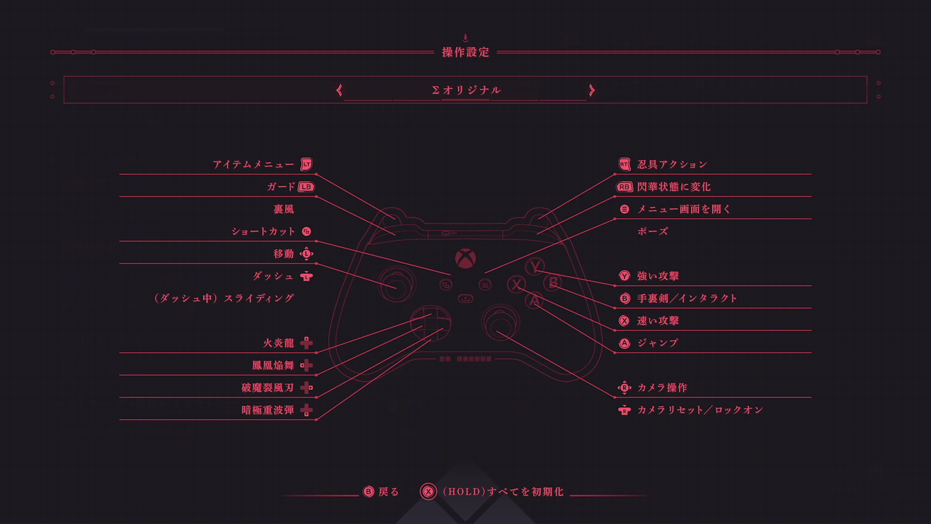複数のプリセットから操作方法の選択や、細かくボタンごとのカスタマイズも可能となっている