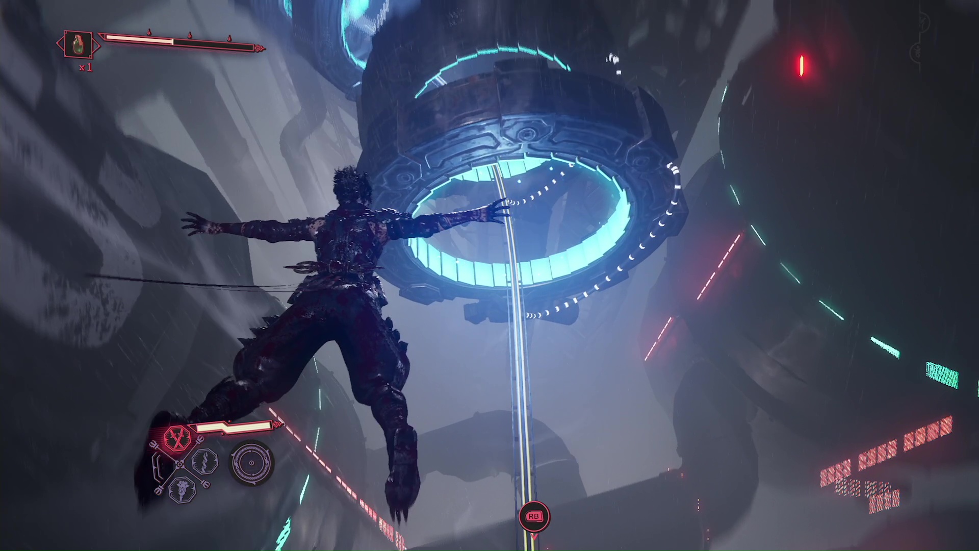 サーフィンからムササビダイブ、さらにそこからレールアクションと、途切れることない疾走感がぶっ続く