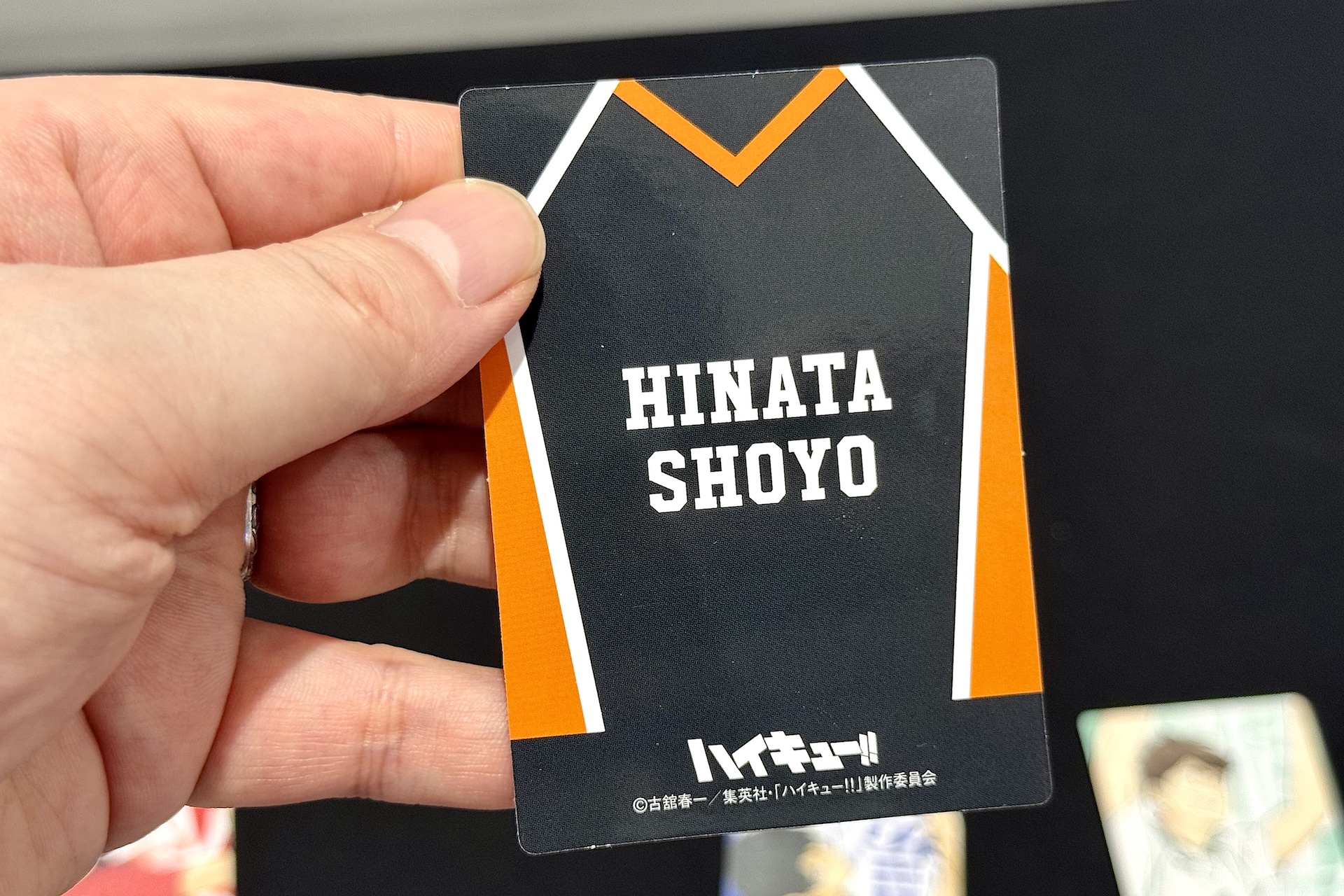 カードの裏面はそのキャラクターのユニフォームをイメージ