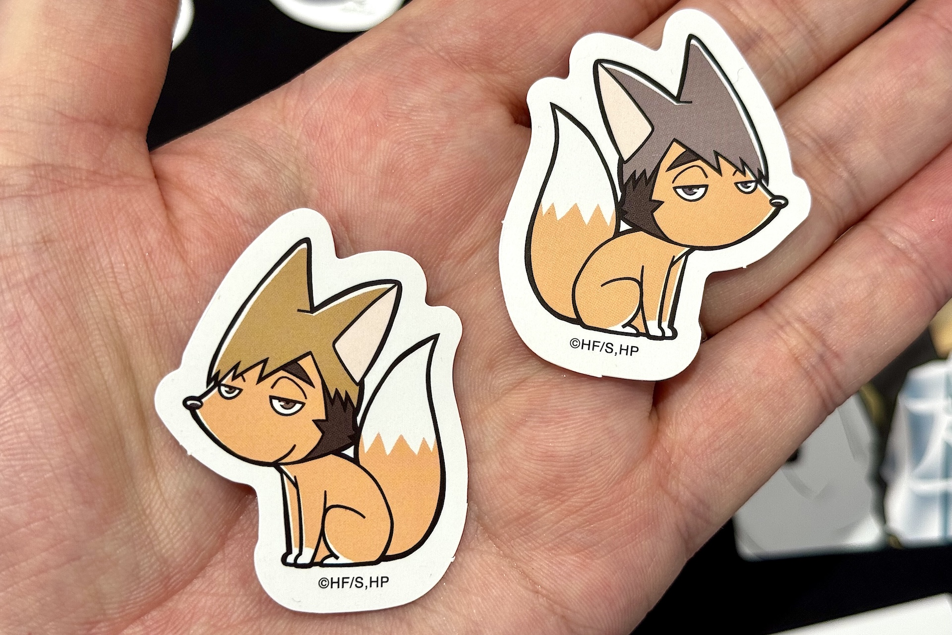 ステッカーには高校のロゴやアニマルマスコットなどが用意されている