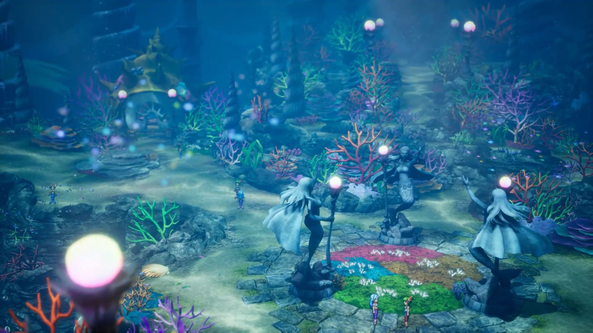 新たな冒険の舞台である「海底」が「DQII」に登場。未知なる海底世界を冒険