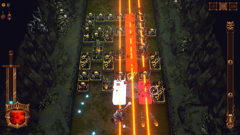 敵を一気に貫くレーザー