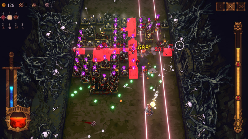 装備の強化が進めば雑魚を一掃できる