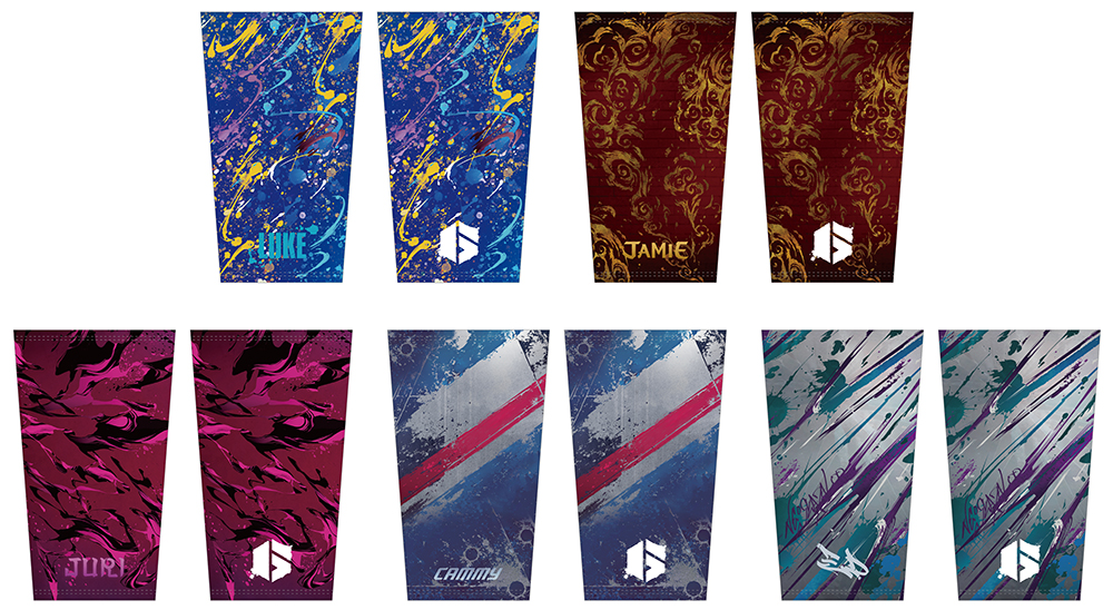 アームカバー（全5種） 各2,750円