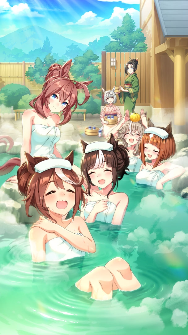 今度の育成シナリオは温泉が舞台！温泉に入りまくって強くなれ！