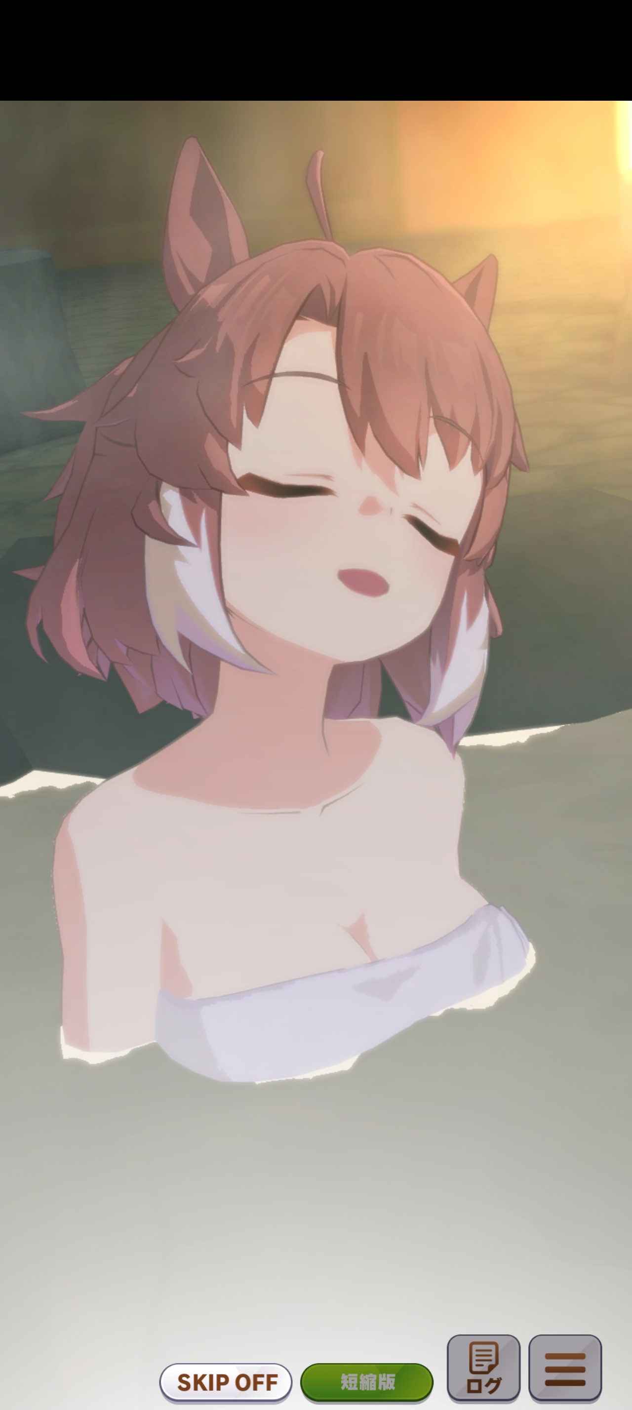 福引さえ当てればもちろん従来の温泉シーンもきちんと堪能できるので安心だ(画像は、筆者環境で発生したダンツフレームの入浴シーン)