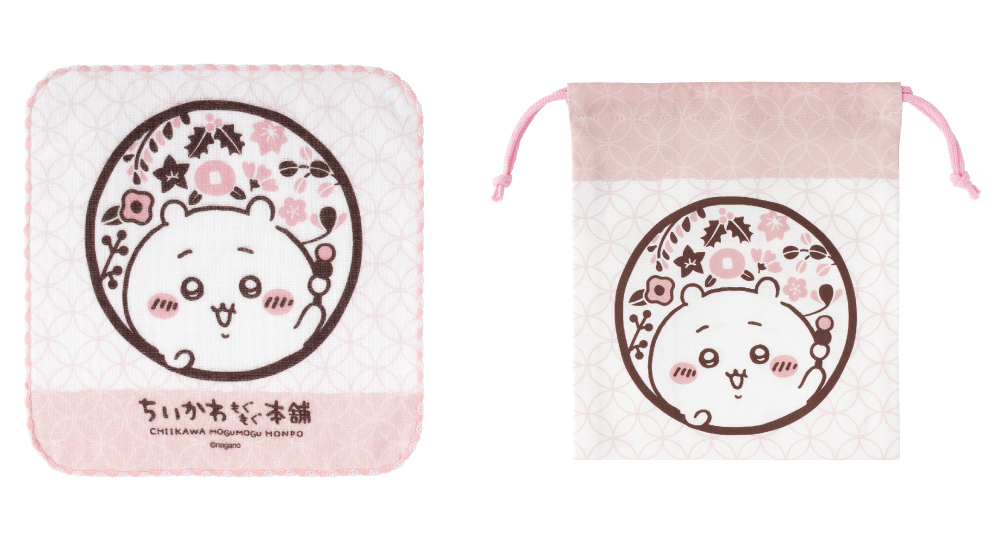 （左）「ガーゼハンドタオル」価格：825円/（右）「ほどよいサイズの巾着」価格：1,320円