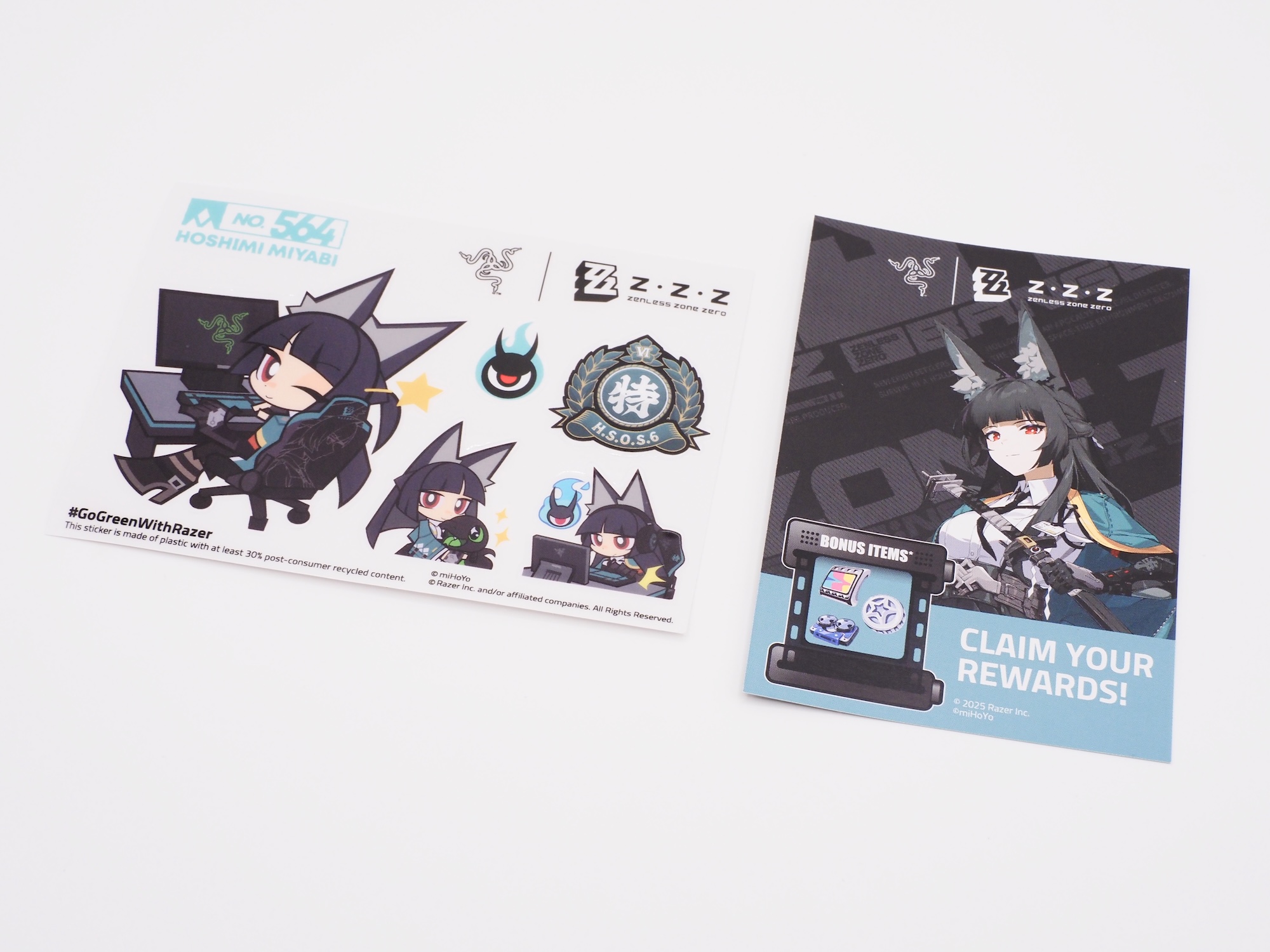 「Gigantus V2」コラボモデルにもコラボステッカーとプロモーションコードが付属している