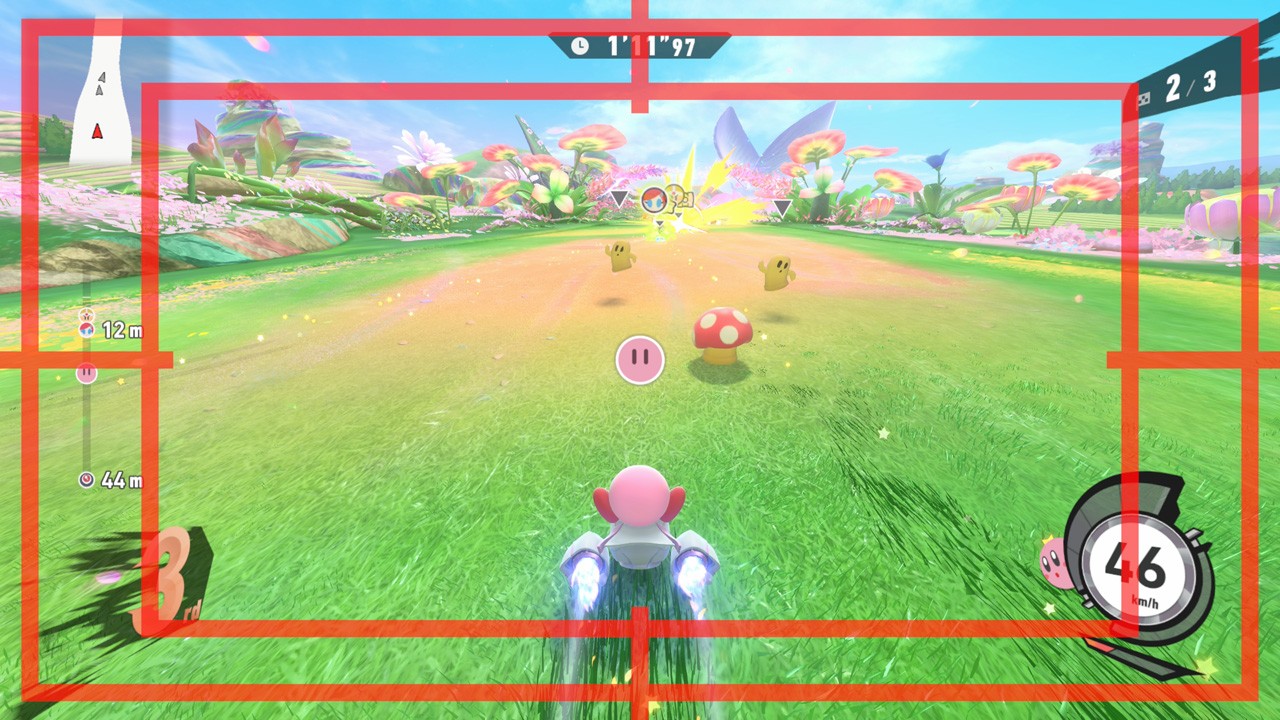 画面酔いが気になる人は、ゲーム内のオプションから、画面表示を変更できる